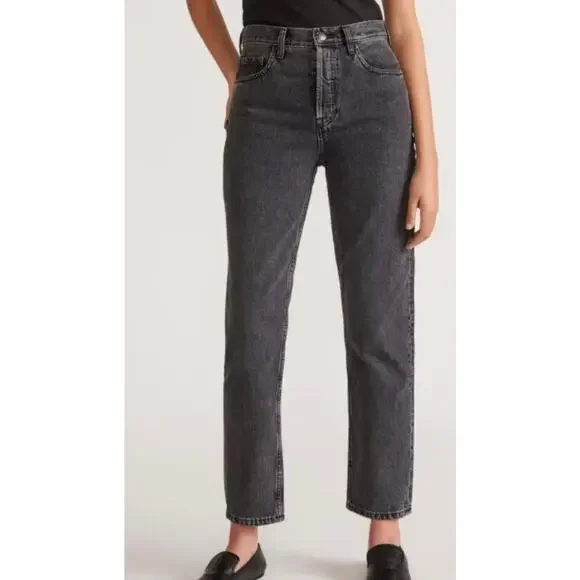 Everlane Women's The 90’s Cheeky Black Jeans - Picture 1 of 12